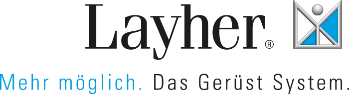 Gerüstbau Detterback arbeitet hauptsächlich mit der Firma Layher zusammen.