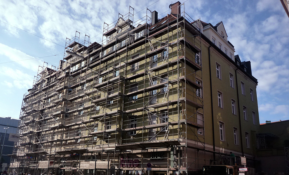 Fassadengerüst mieten bei Gerüstbau Detterbeck in München